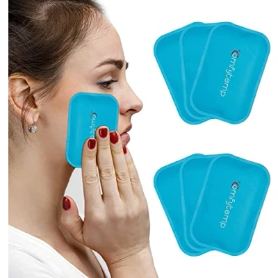 Imagen de Comfytemp Mini Bolsa de Gel frio para Lesiones Reutilizable (6 piezas), Dolor Cabeza, Dientes, Ojos Cansados, Lactancia, Picaduras, Primeros Auxilios, Niños