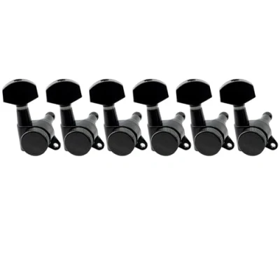 Imagen de Musiclily Pro 6 en línea Guitarra Clavijas de Afinación Bloqueo Locking Tuners Clavijeros Bloqueantes para Eléctrica Fender Strat Tele,Negro