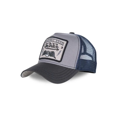 Imagen de Von Dutch Square Motiv Trucker Gorra, Talla: One Size, Grey/blue
