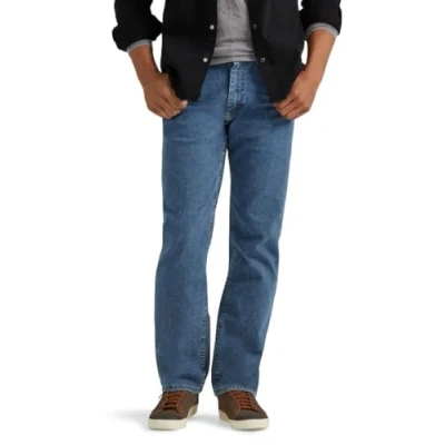 Imagen de Wrangler Men&#039;s Big and Tall Authentics Comfort Flex Waist Jean, Light Stonewash, 44X32