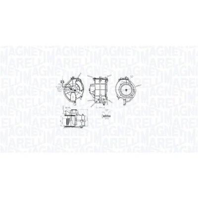 Imagen de MAGNETI MARELLI 069412759010 Ventilador de Calefacción AUDI: A6 C6 Berlina, Allroad, SKODA: Octavia II Hatchback