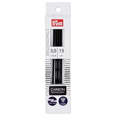 Imagen de Prym 194182 1 Agujas de Tejer, Sintético, Negro, 3 mm