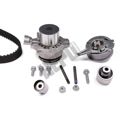 Imagen de HEPU PK06692M bomba de agua + Kit Distribucion con conectable, tornillos 145 VOLKSWAGEN: Transporter 6 Bus