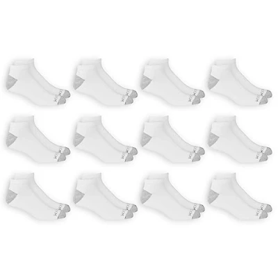 Imagen de Fruit of the Loom Calcetines de Corte bajo Dual Defense, 12 Pares Casual, Blanco/Gris, 6 para Hombre