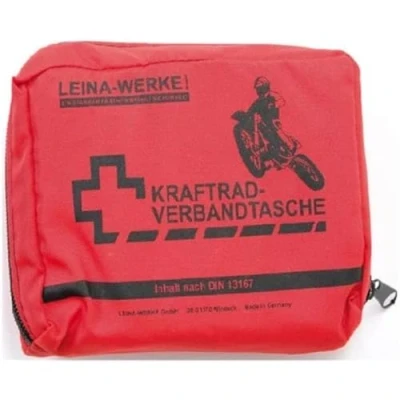Imagen de Leina 17008 Botiquín de Primeros Auxilios para Motocicleta Tipo II sin Velcro, Rojo/Negro