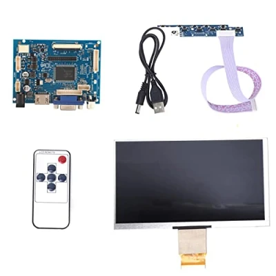 Imagen de Pantalla LCD TFT de 7 Pulgadas, Kit Monitor HDMI VGA 1024x600 para Raspberry Pi 3/2