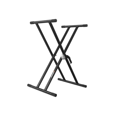 Imagen de Audibax Onyx 130 Soporte Piano Estructura Tijera Doble Anclajes Easy Lock Fabricada en Acero Color Negro Base Antideslizante Carga hasta 50 Kg Compatible con Yamaha