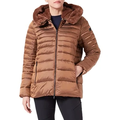 Imagen de CMP Chaqueta de mujer con capucha fija, camellos, M