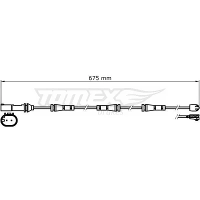 Imagen de TOMEX brakes TX 31 35 Sensor de Desgaste Pastillas Frenos BMW: 3 Berlina, 4 Gran Coupe, 1 Hatchback