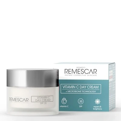 Imagen de Remescar Crema de Día con Vitamina C SPF 20 50ml Nutre e Hidrata tu Piel Facial Antiarrugas para Mujer y Hombre
