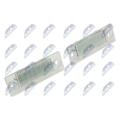 Imagen de NTY ELP VW 001 Luz Matricula ambos lados con LED VOLKSWAGEN: Transporter 5 Bus, Caddy 3, Multivan (7HM, SKODA: Superb I Berlina
