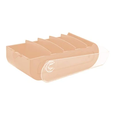 Imagen de EXACOMPTA Ref. 5336123D BUNNYBOX A8 1 Learning box Dimensiones: 19,5 x 10 6,2 cm Color coral/cristal Capacidad hasta 650 tarjetas en formato