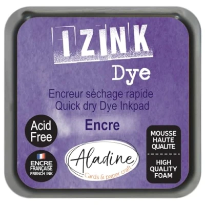Imagen de Aladine Izink Dye Tinta de Secado rápido para Sellos y Plantillas Álbum Recortes Tarjetas Creativas Francesa Tamaño M 5 x cm Color Morado