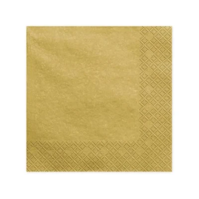 Imagen de 20 Servilletas 33 x cm GOLD Metallic//Decorar Napkins Ornament mesa boda Comunión