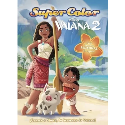 Imagen de Vaiana 2. Supercolor: Libro para colorear con pegatinas (Disney. 2)