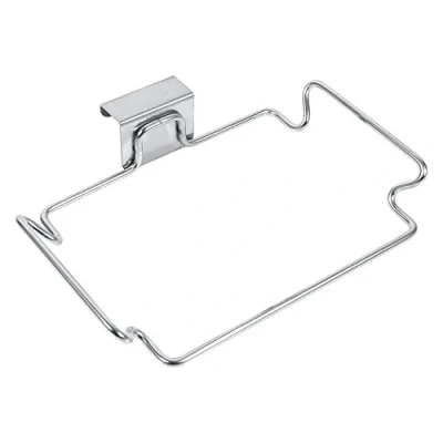 Imagen de Yosoo Acero Inoxidable contenedor de Basura Soporte Colgante Almacenamiento en Rack Cocina Multifuncional Puerta Trasera Gancho