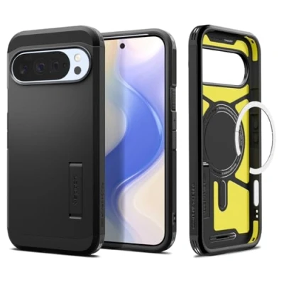 Imagen de Spigen Funda Tough Armor(AI) MagFit para Google Pixel 10/10 Pro Compatible con Pixelsnap y MagSafe Negro