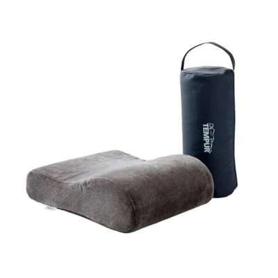 Imagen de TEMPUR Almohada de Viaje Espuma viscoelástica ergonómica para el Cuello Viaje, Incluye Bolsa Transporte, Color Antracita, tamaño 25 x 31 10/7 cm