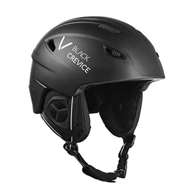 Imagen de BLACK CREVICE Casco de esquí Streif I a Prueba Golpes con diseño Deportivo Unisex Snowboard Ventilación Activa Talla Ajustable (M, Mate/Negro Blanco)