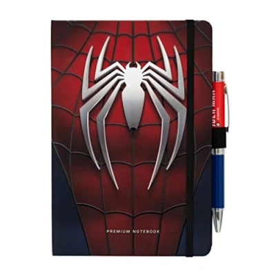 Imagen de Grupo Erik Cuaderno Spider Man con boligrafo proyector A5 Premium hojas blancas punteado Libreta blancas/Cuaderno notas Bloc de marvel