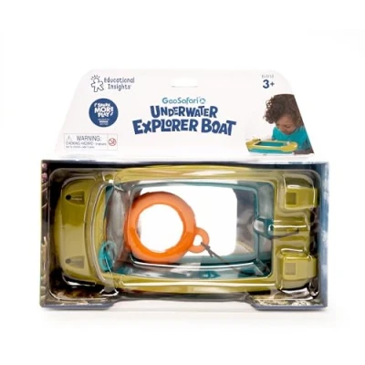 Imagen de Learning Resources Barco de exploradoción subacuática con Lente Aumento GeoSafari Jr, Multicolor (EI 5115)