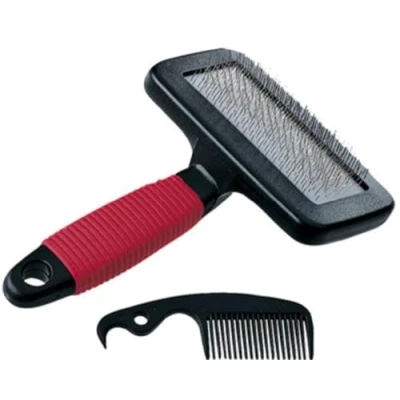 Imagen de Ferplast Carda para Perros y Gatos Gro 5944, Peine Quitar el Pelo Incluido, Ideal Animales de Medio Largo, 16 x 9,8 h 3,3 cm