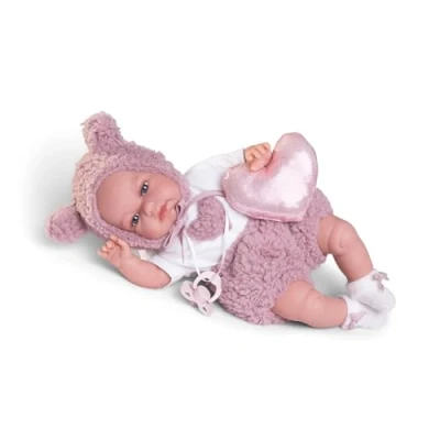 Imagen de Muñecas Antonio Juan Baby Toneta Posturitas con Camita Cuerpo Articulable 34 cm Ref. 70363 Colección 2024