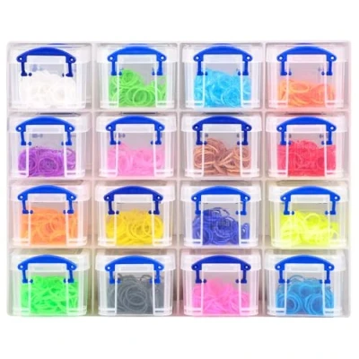 Imagen de Really Useful 0.14x16CORG Organizador para cajas (incluye 16 de 0,14 l), transparente
