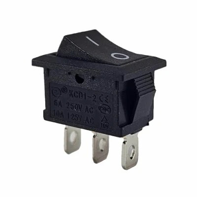 Imagen de Miniinterruptor basculante de 19 x 13 mm, conmutador, interruptor palanca, dispositivo, 250 V, 6 A, 125 10 A AC, 12 V 20 DC, KCD1 (6 9 24 CA/DC), color