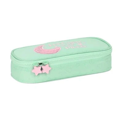 Imagen de Safta BLACKFIT8 Moon Portatodo Infantil, Tejido Reciclable, Estuche Niño, Ideal para Niños en Edad Escolar, Cómodo y Versátil, Calidad Resistencia, 22x8x5 cm, Color Verde