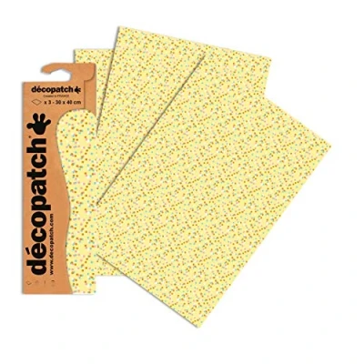 Imagen de Clairefontaine ES Décopatch Ocio creativo Paquete de 3 hojas iguales para pegar