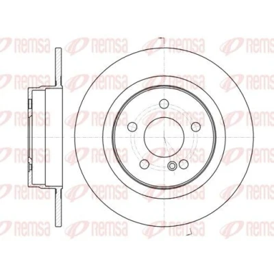 Imagen de REMSA 61070.00 Disco de freno Eje trasero 299,9, 299,9 10 5 macizo MERCEDES BENZ: Clase C Berlina, T modell, Coupé