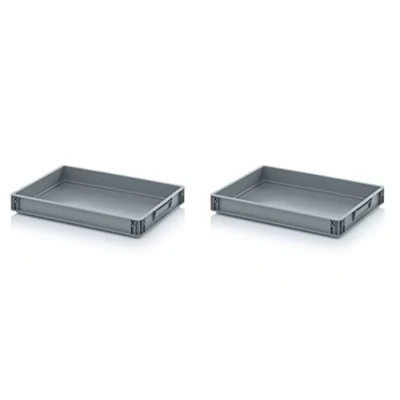 Imagen de 2x Eurobehälter Eurobox 60 x 40 7,5 cm inkl. gratis Zollstock * 2er Set