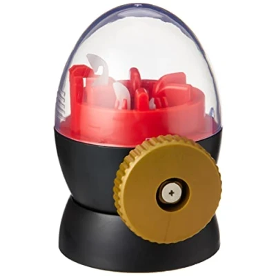 Imagen de Addi Egg Spool Knitter, Red/Gold/Black, mit 6 Nadeln