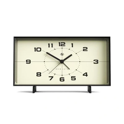 Imagen de NEWGATE Wideboy Despertador de inspiración Retro analógico cabecera silencioso Reloj Escritorio Oficina (Esfera Crema)
