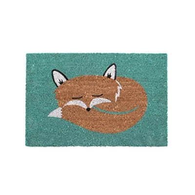 Imagen de Premier Housewares Felpudo (60 x 40 cm, Fibra de Coco), diseño Zorro durmiendo