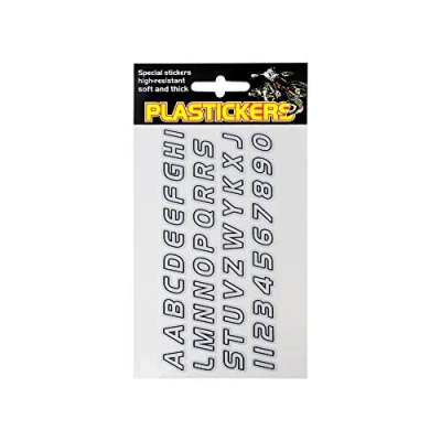 Imagen de 4R Quattroerre.it 5740 Adhesivo Reflectante Plasticker Letras, 18 x 9,5 cm