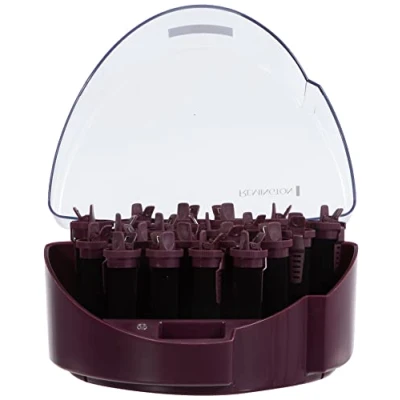 Imagen de Remington Set de Rulos Fast Curls, Calientes, Acondicionamiento Iónico, Cabello Sin Encrespamiento, 20 para el Pelo: 4 Pequeños, 10 Medianos y 6 Grandes, Indicador Encendido, KF40E