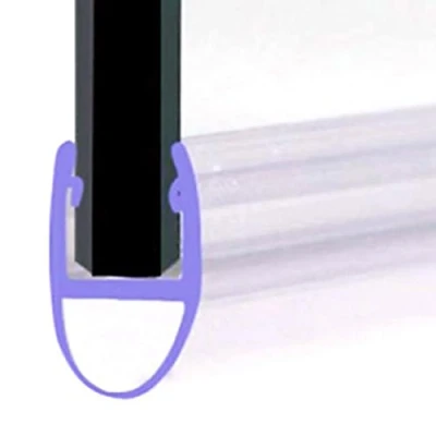 Imagen de VeeBath SEAL002 P Junta de Puerta mampara Ducha Tipo B 8 10 mm Vidrio hasta 7 Espacio, Transparente