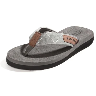 Imagen de FITORY Chanclas de Hombre para la Playa Sandalias Comodo Verano Interior o Exterior Gris Talla 40 EU