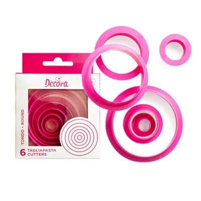 Imagen de DECORA 0255300 Set 6 CORTADORES Circular CM1,5/2,5/3,5/5/6,5/8