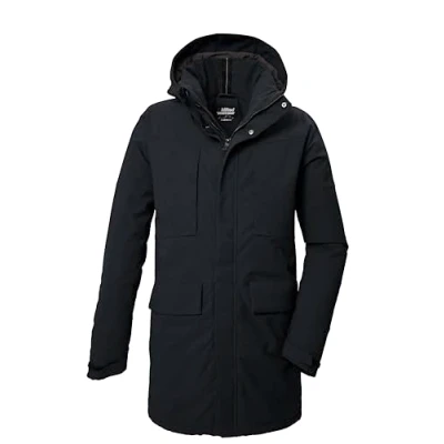 Imagen de killtec Hombre Parka/parka funcional con capucha cremallera KOW 80 MN PRK, schwarz, S, 41848 000
