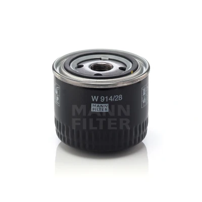 Imagen de MANN FILTER W 914/28 Filtro de aceite M 22 X 1.5 con válvula bloqueo retorno enroscable FIAT: Ducato III Camión plataforma / Chasis