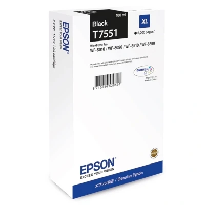 Imagen de Cartucho De Tinta Negro Epson T7551 C13t755140