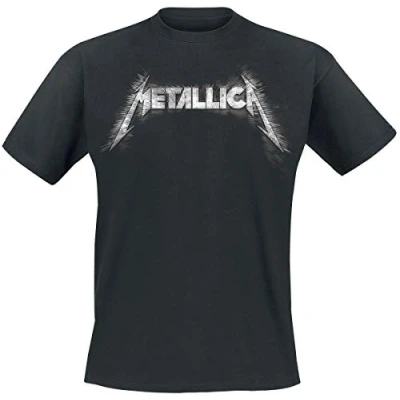 Imagen de Metallica Spiked_Men_bl_TS:1XL Camiseta, Negro (Black Black), X Large para Hombre