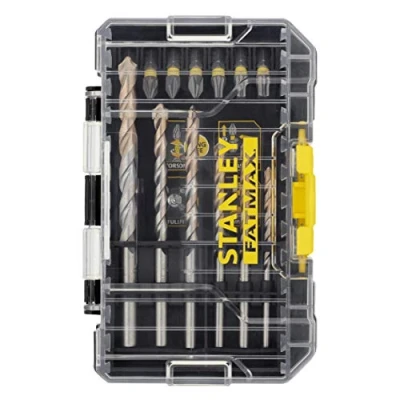 Imagen de STANLEY STA88552 XJ Juego de puntas para atornillar impacto y brocas mampostería STANLEY® FATMAX® 19 piezas