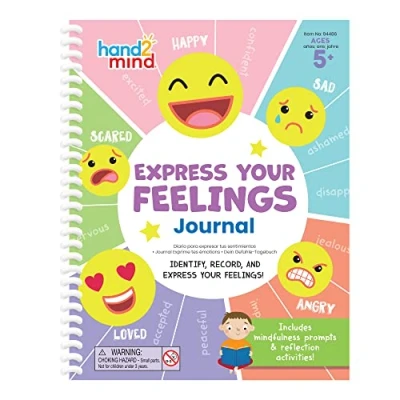 Imagen de Learning Resources Diario, Libro de Actividades aprendan a Expresar Sentimientos y emociones, autorregulación, aprende Practicar la Conciencia Plena, niños 5+ años, Multicolor (94486)
