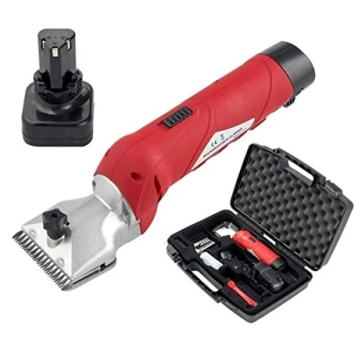 Imagen de Folk Esquiladora de batería Modelo B6 LA, 12V 250W Caballos, mulos, Perros Grandes, Gatos (D + 1 4000 mAh)