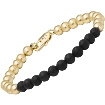Imagen de Armani Exchange Bracelet Pulsera, Hombre, Talla: One Size, Gold coloured/silver coloured