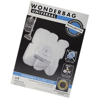 Imagen de Caja de 4 bolsas microfibra universales para aspiradora WB484720 Rowenta